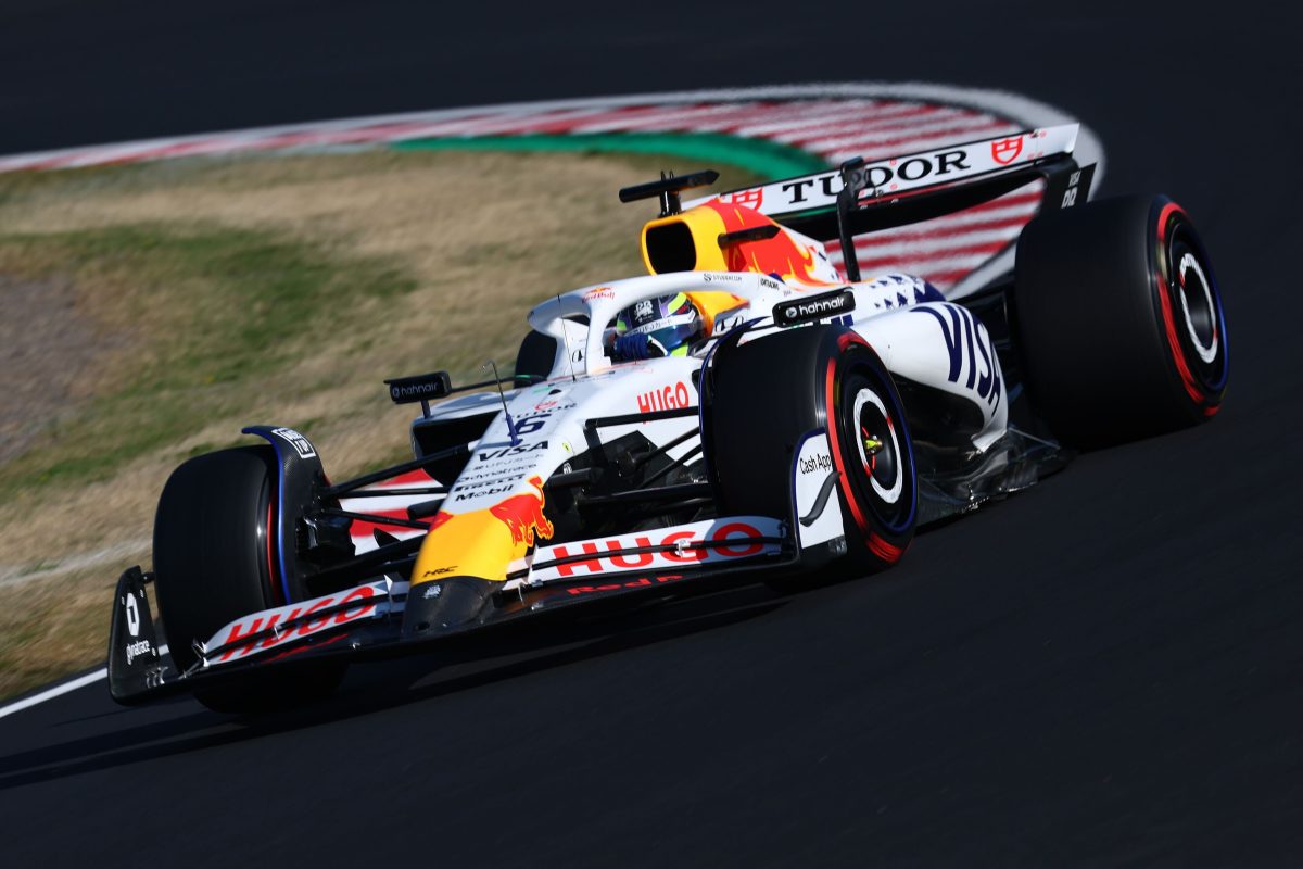 イベント広場HRC特設ブースにて展⽰が⾏われるF1 Racing Bulls VCARB02