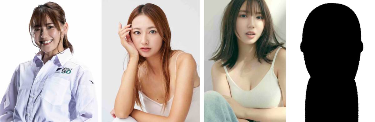 <写真:(主な出演者/左から)笠原美⾹、近藤みやび、沢⼝愛華、ママケン!?>